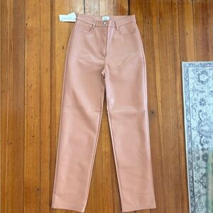 NWT aritzia wilfred melina pant size 4 color terracotta